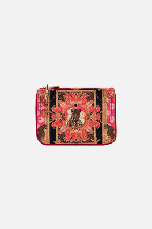Product view of CAMILLA copin and phone purse in Ciao Palazzo print