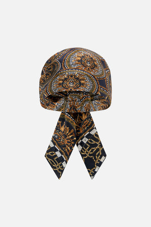 Product view of CAMILLA silk headscarf in Duomo Kaleido print