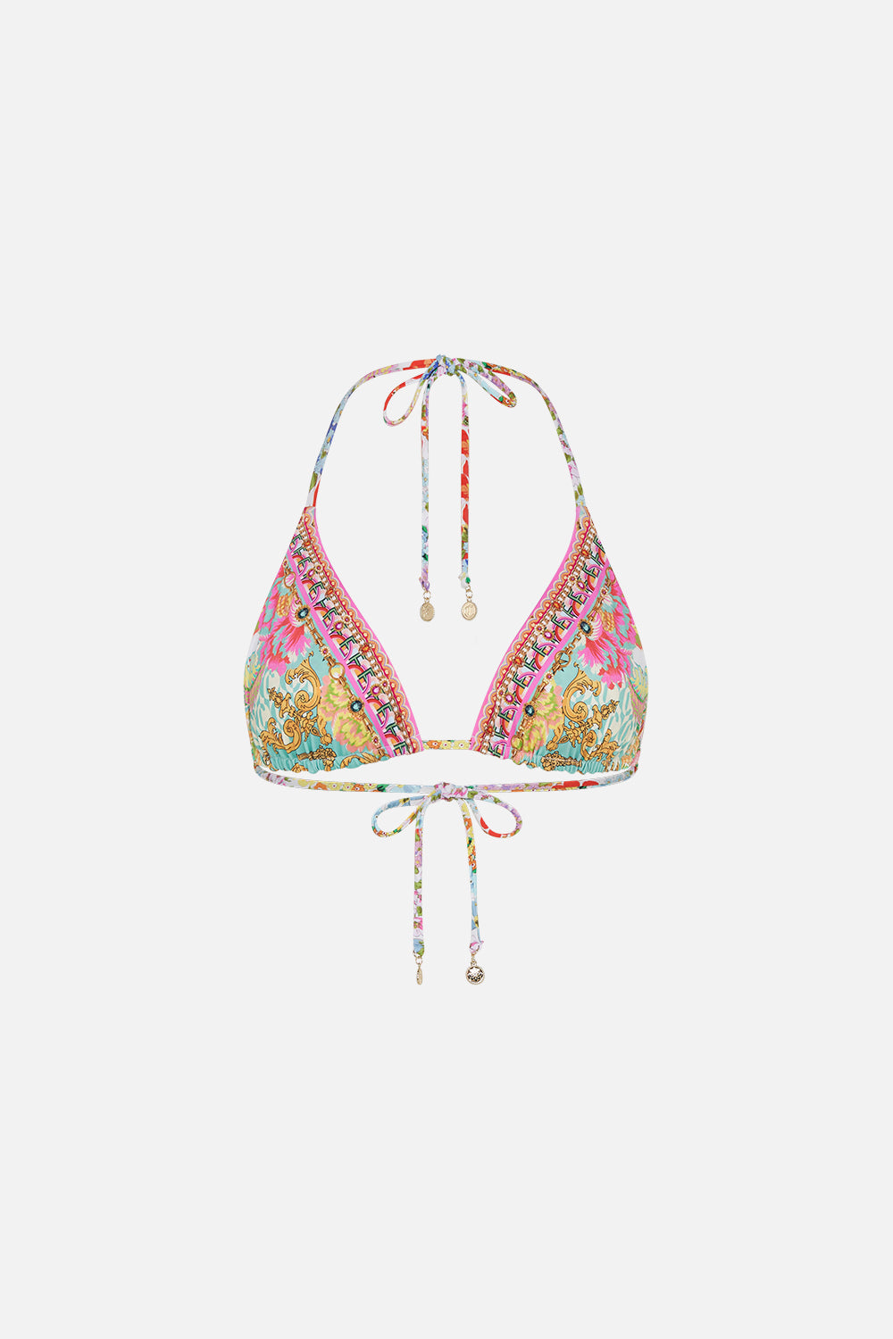 Product view of CAMILLA reversible bikini top in An Italian Welcome print
