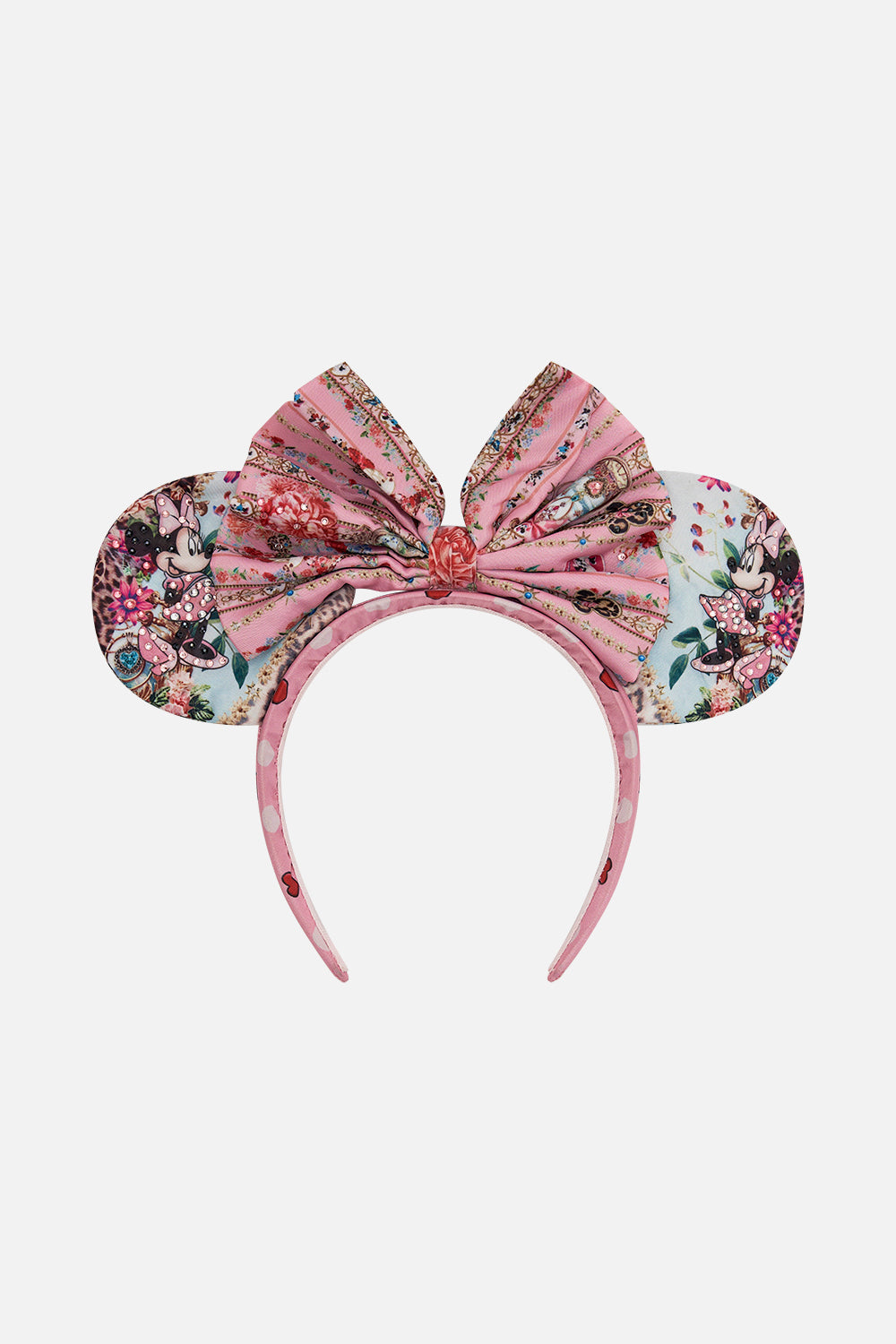 GIRLS HEADBAND WITH MINNIE MOUSE EARS MICKEY TAKES A TRIP