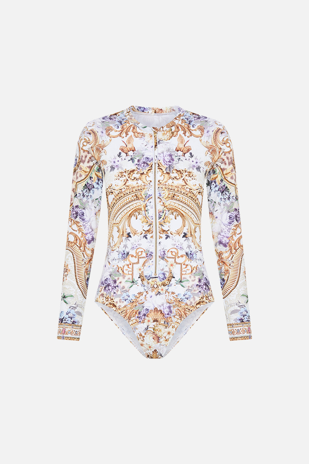 Product view of CAMILLA womens paddlesuit in Palazzo Playdate print 