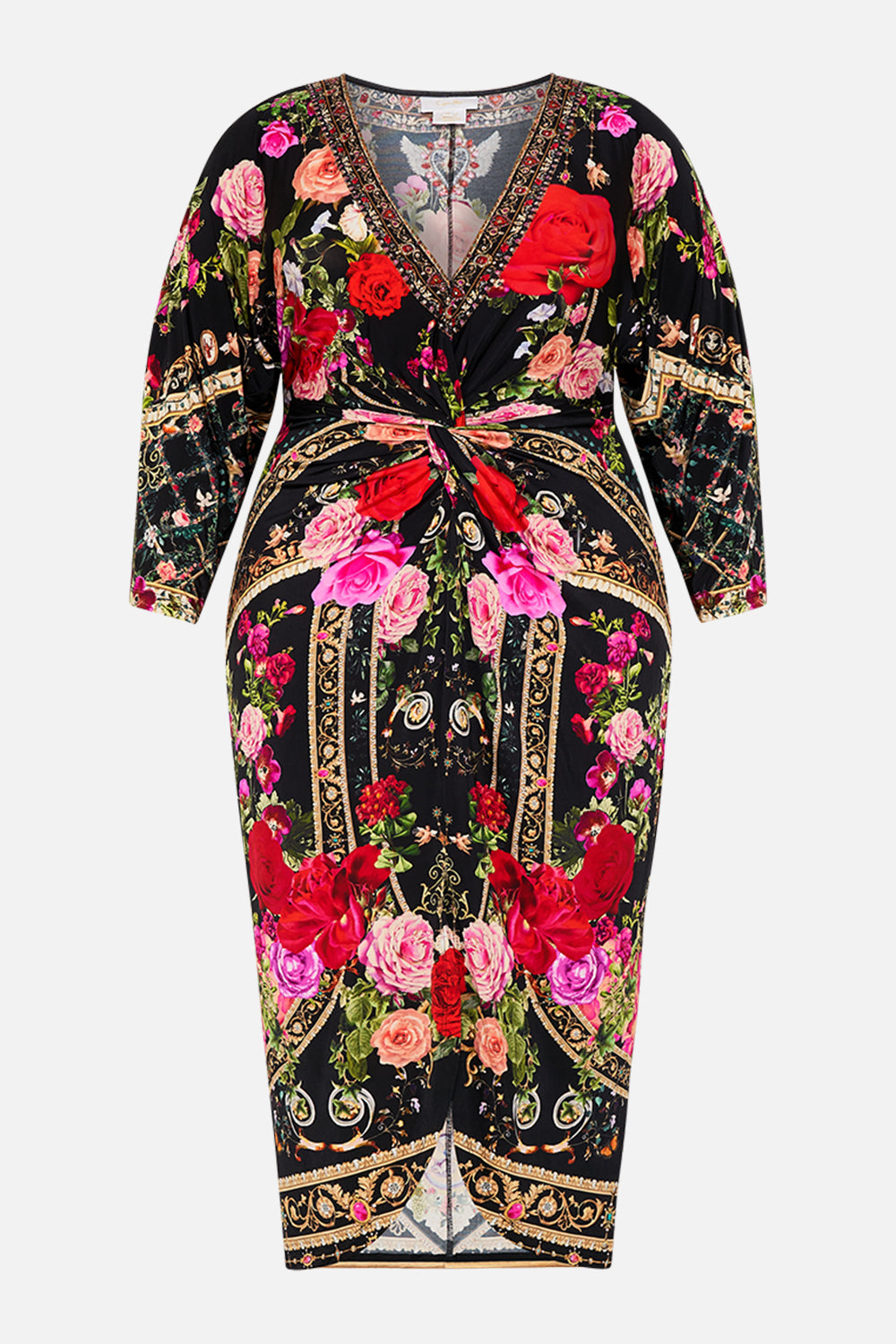 LONG SPLIT FRONT TWIST DRESS RESERVATION FOR LOVE