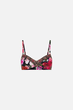 Product view of CAMILLA floral bra in Reservation For Love print