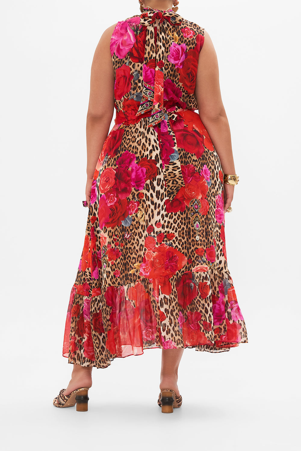 NECKTIE DRESS WITH ELASTICATED WAIST HEART LIKE A WILDFLOWER