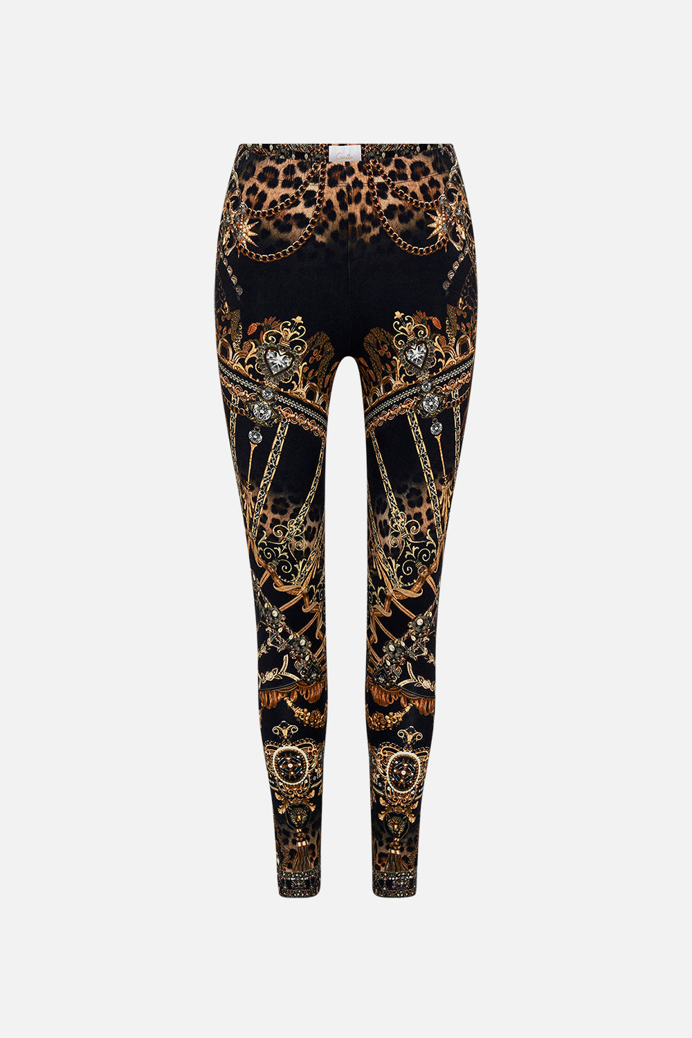 CAMILLA luxury designer leggings in Masked At Moonlight print