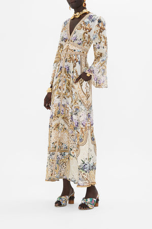 Shaped Waistband Dress With Ruffle Sleeve| CAMILLA AU – CAMILLA EU