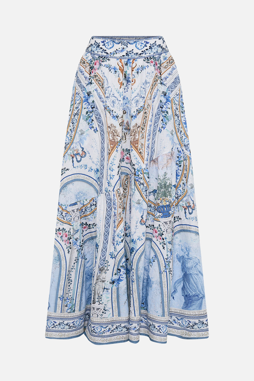 Product view of  CAMILLA designer skirt in Season Of The Siren print 