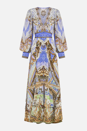 CAMILLA silk maxi dress in Guilded Pleasures print