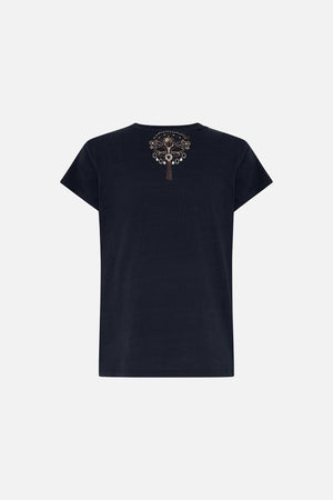 CAMILLA luxury t shirt in Masked At Moonlight print
