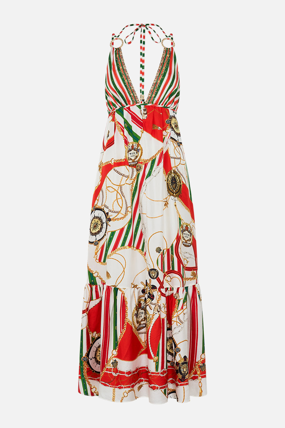 Product view of  CAMILLA tiered dress in Saluti Summertime print 
