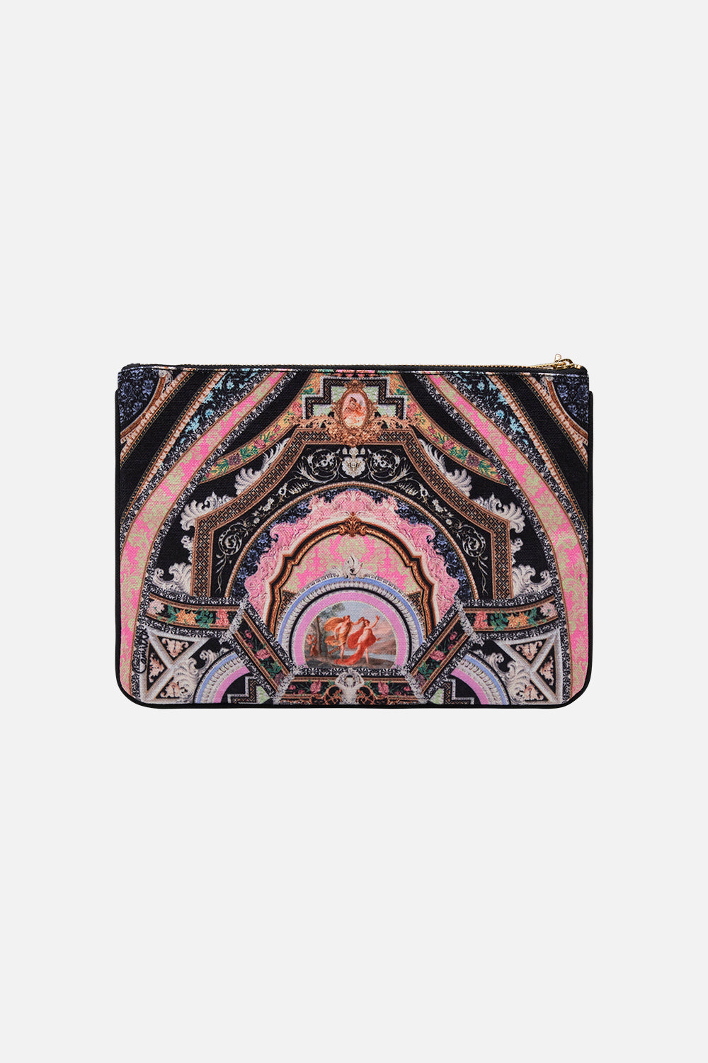 CAMILLA small clutch in Florence Field Day print