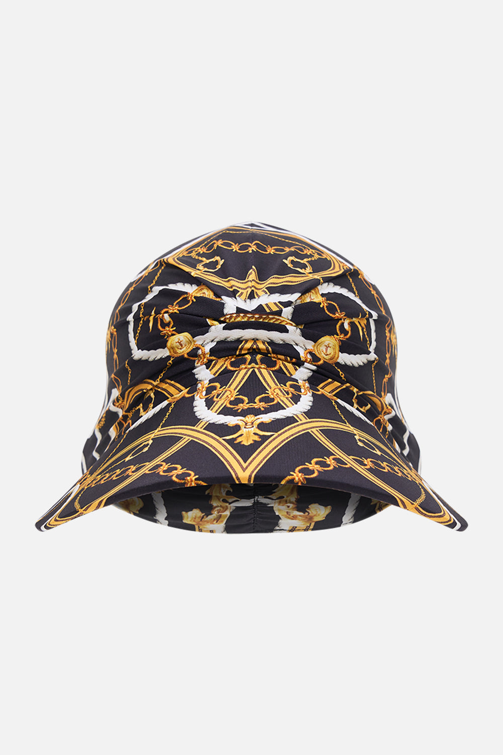 Product view of CAMILLA resortwear beach hat in Coast To Coast print 