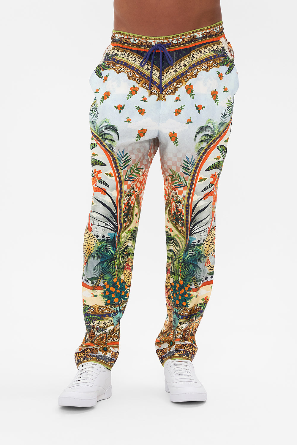 STRAIGHT LEG ELASTICATED WAIST PANT ALESSANDROS ATLANTIS