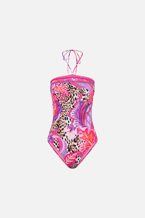 Product view of CAMILLA designer one piece swimsuit in Viola Vintage print