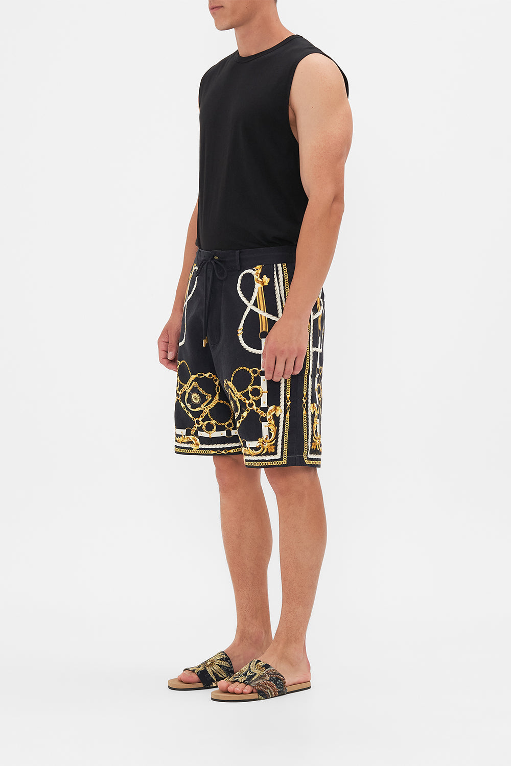 The CAMILLA MESH PANTS COAST TO COAST in our  print.