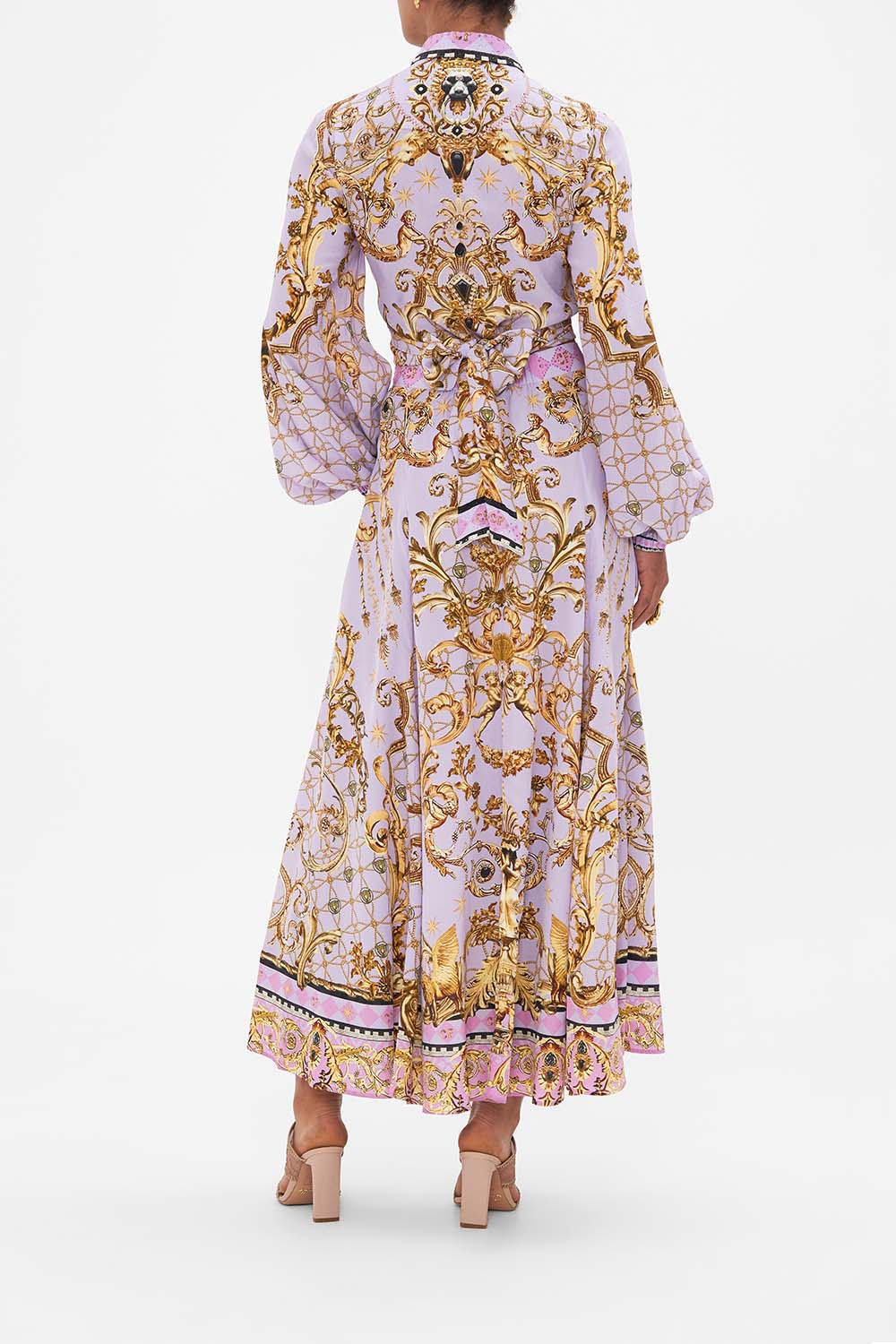 CROPPED WRAP SHIRT LAVENDER EVER AFTER