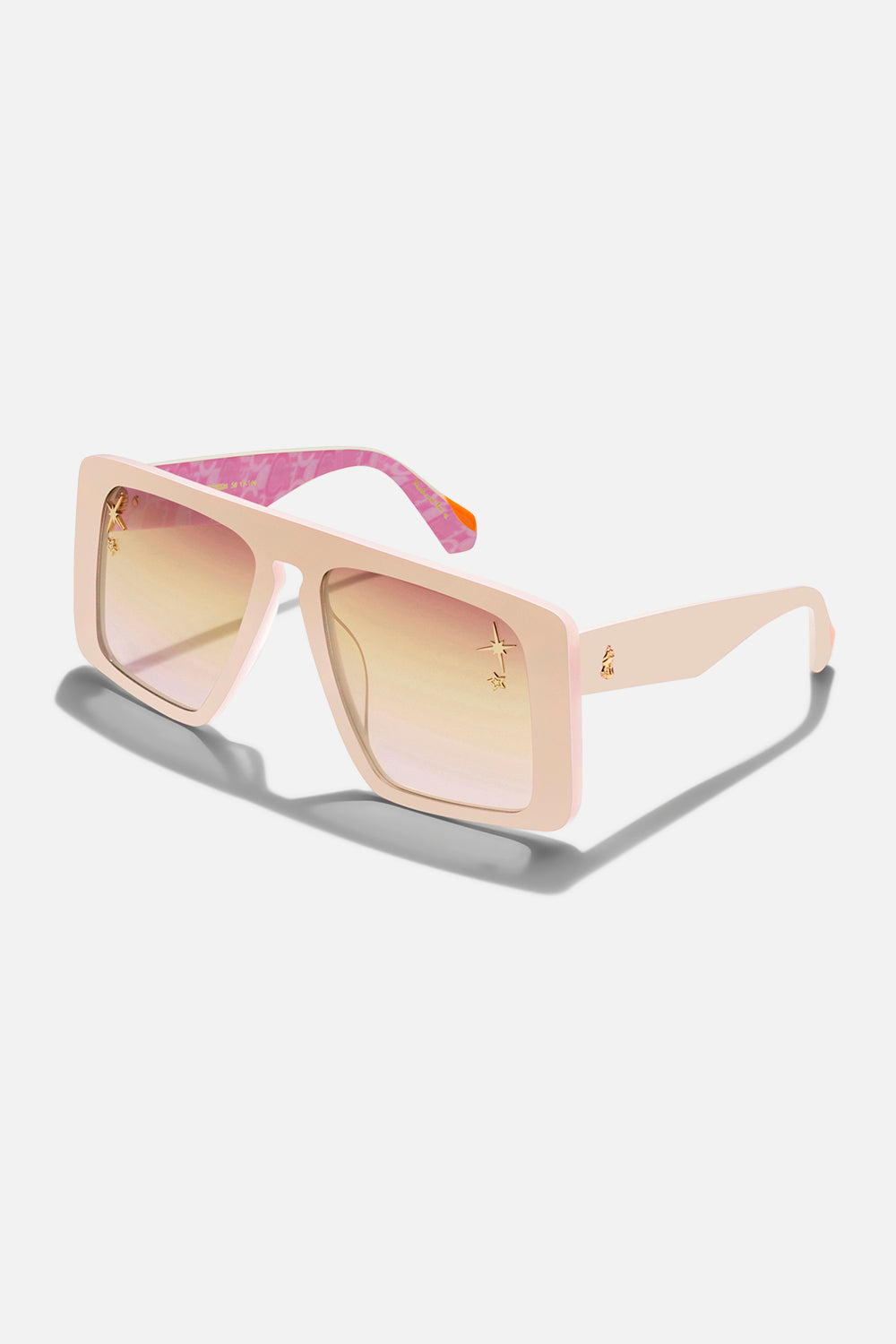 Fully Booked oversized pink sunglasses by CAMILLA