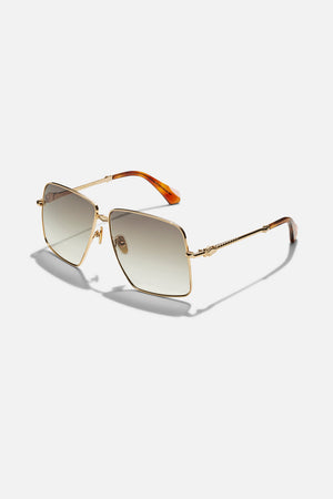 Step On Board Sunglasses  in Soft Gold by CAMILLA