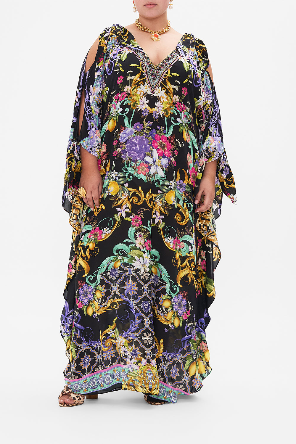 SCARF TIE KAFTAN MEET ME IN MARCHESA