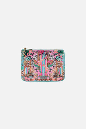 Product view of CAMILLA coin and phone purse in Dear Amore Mio print