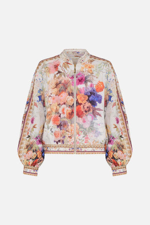 PANELLED SLEEVE BLOUSON BOMBER FRIENDS WITH FRESCOS