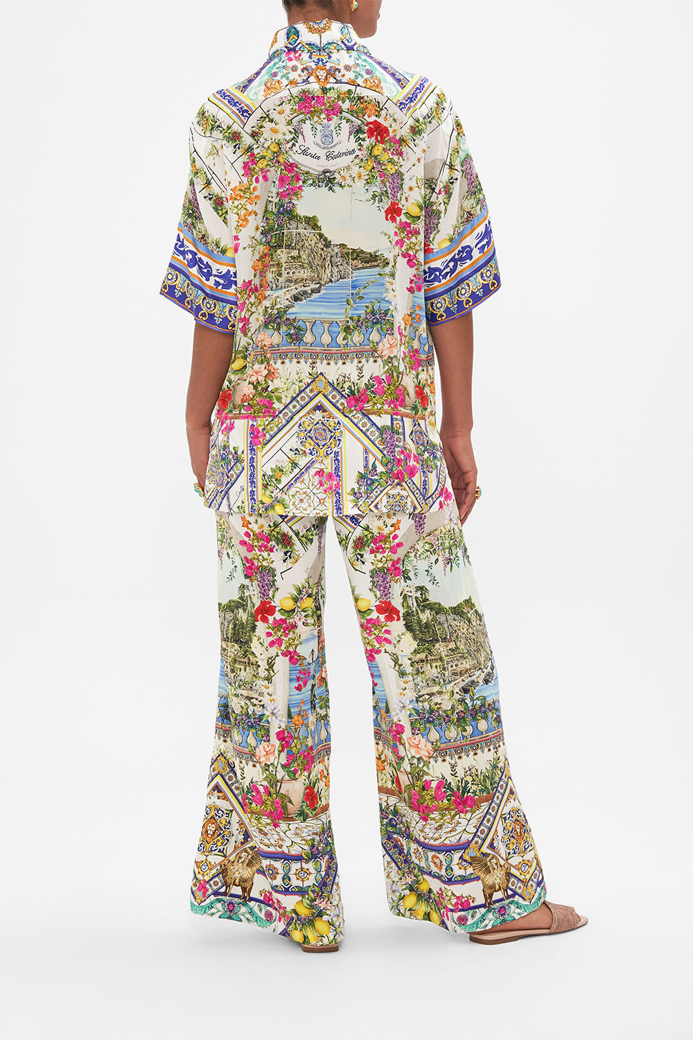 OVERSIZED SHIRT WITH POCKET AMALFI AMORE