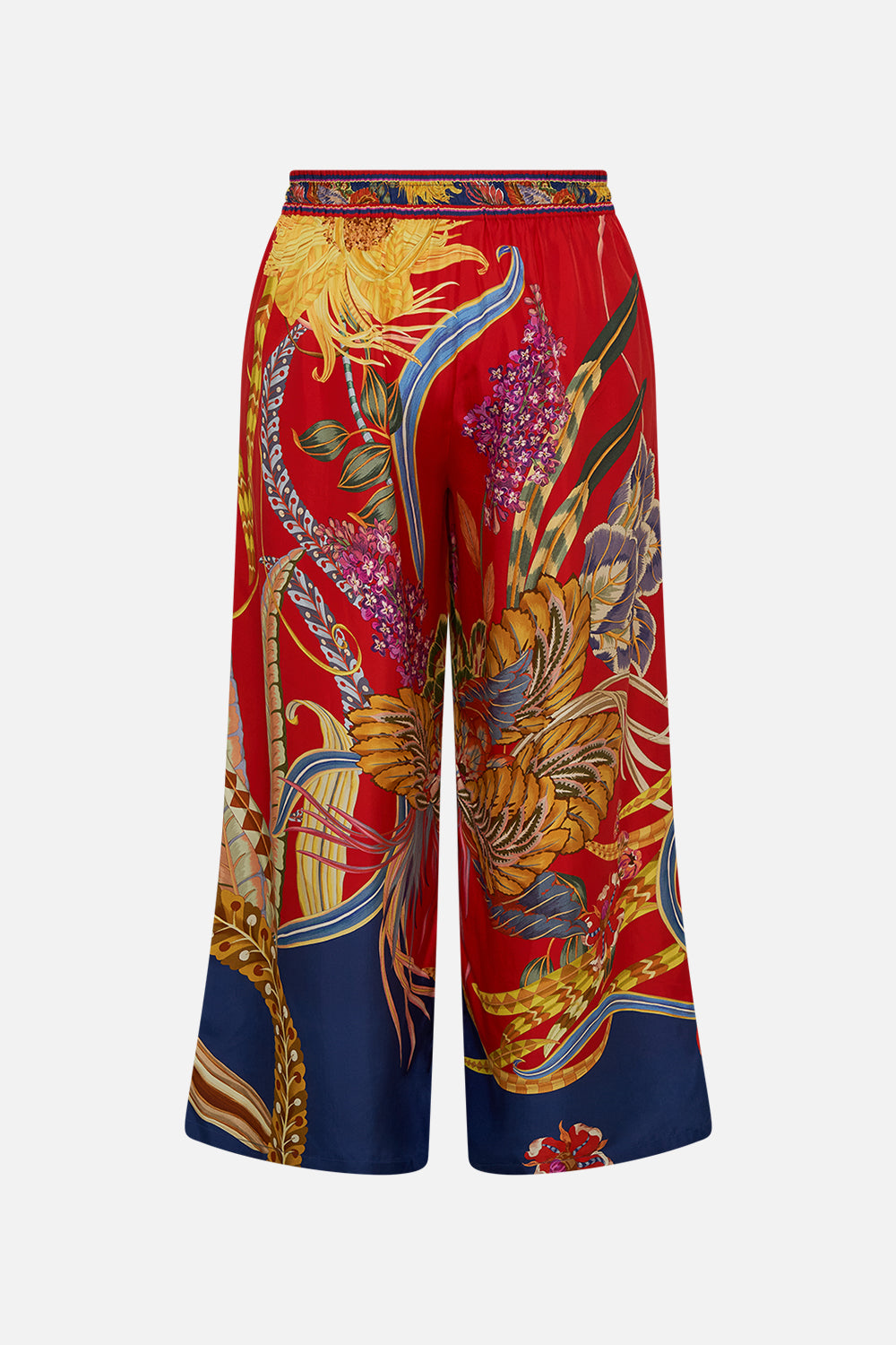 CAMILLA silk pants in Through Vincents Eyes print