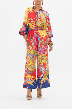 CAMILLA silk pants in Through Vincents Eyes print