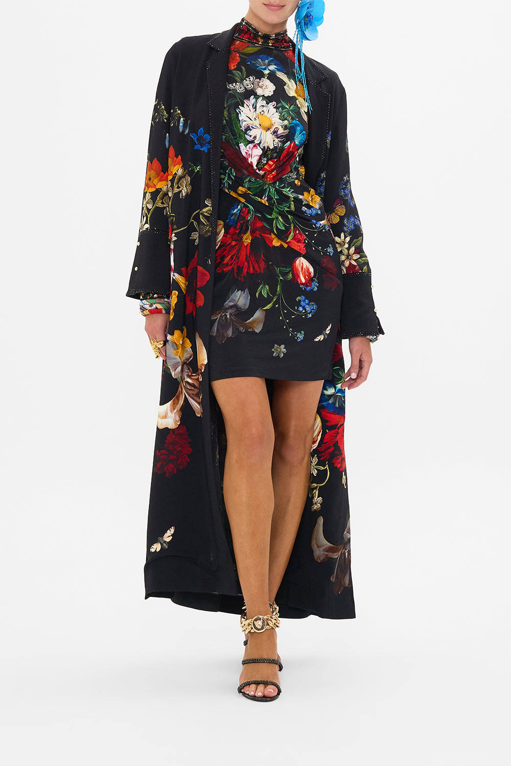 CUFFED SIDE SPLIT COAT NOTES FROM THE BLUE ROOM