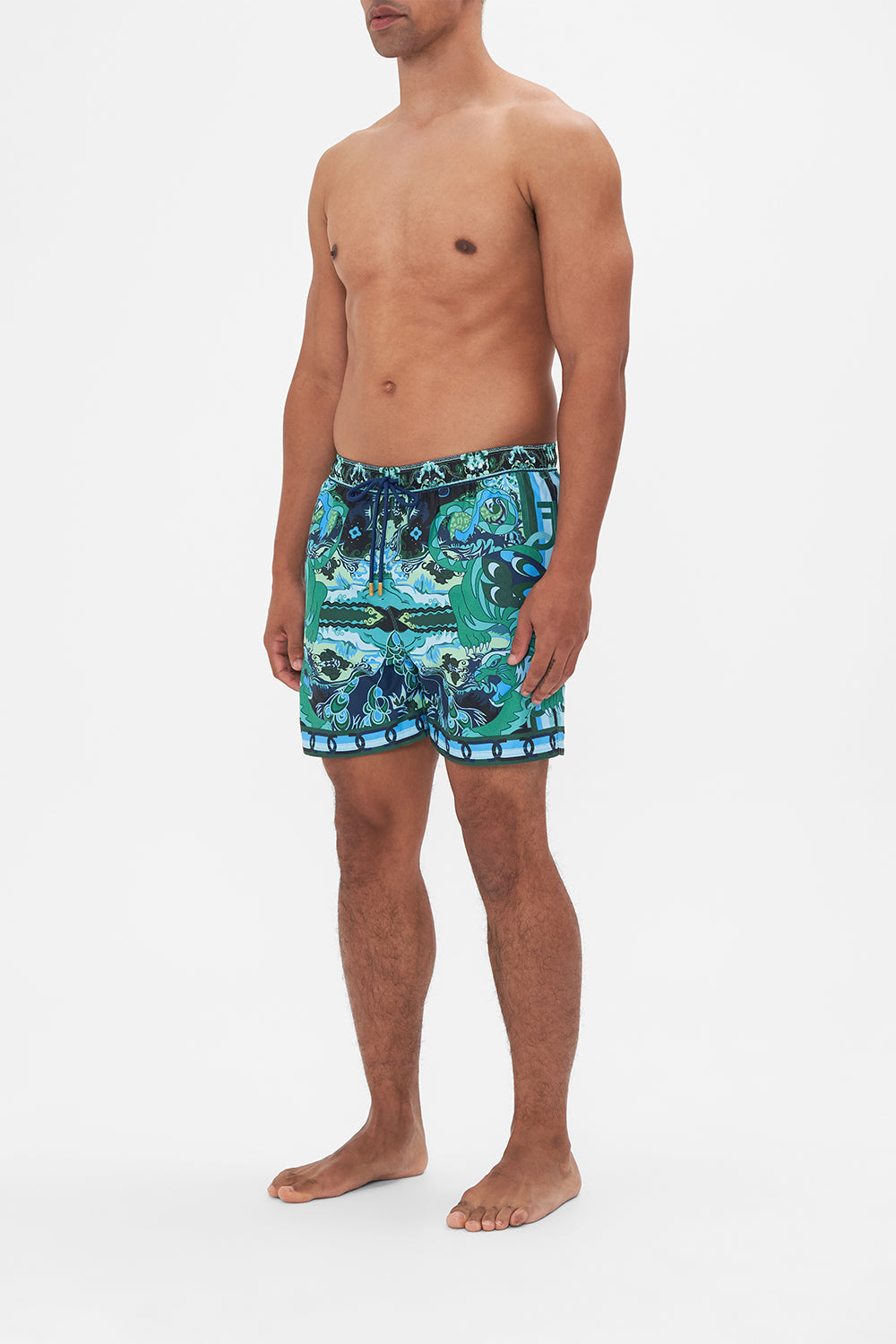 Hotel Franks By CAMILLA mens boardshorts in These Walls Are Talking print