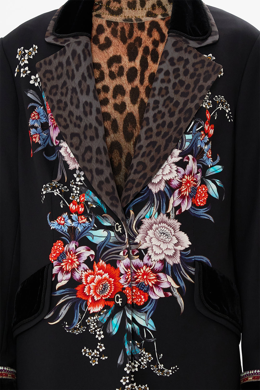 CAMILLA mid length coat in Volendam Dolls print