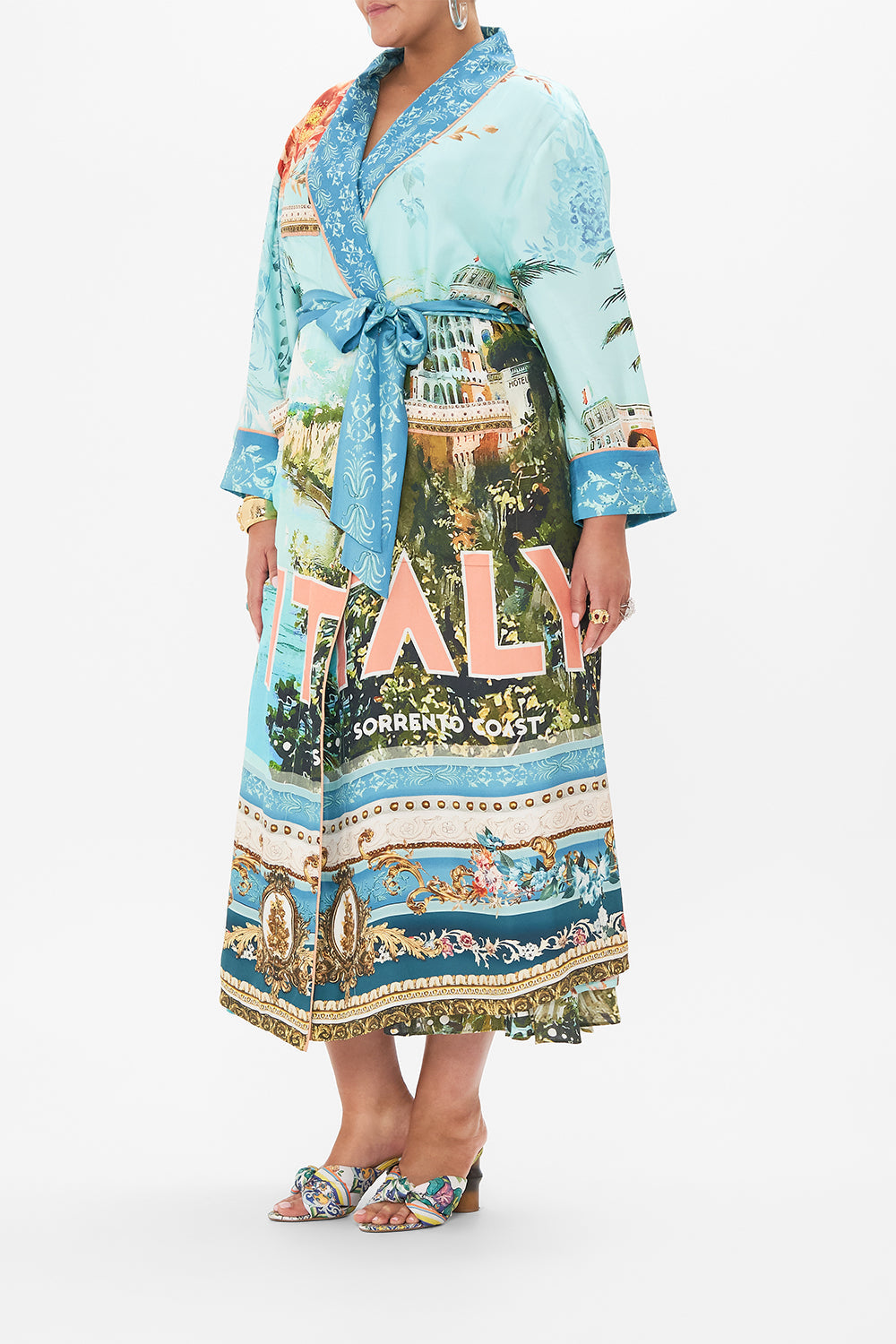 LONG ROBE WITH TIE FROM SORRENTO WITH LOVE