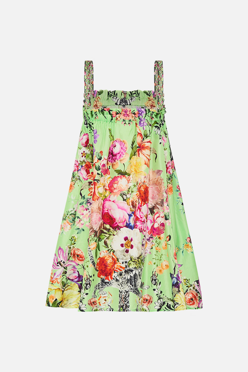 Back CAMILLA mini sundress in Porcelain Dream print