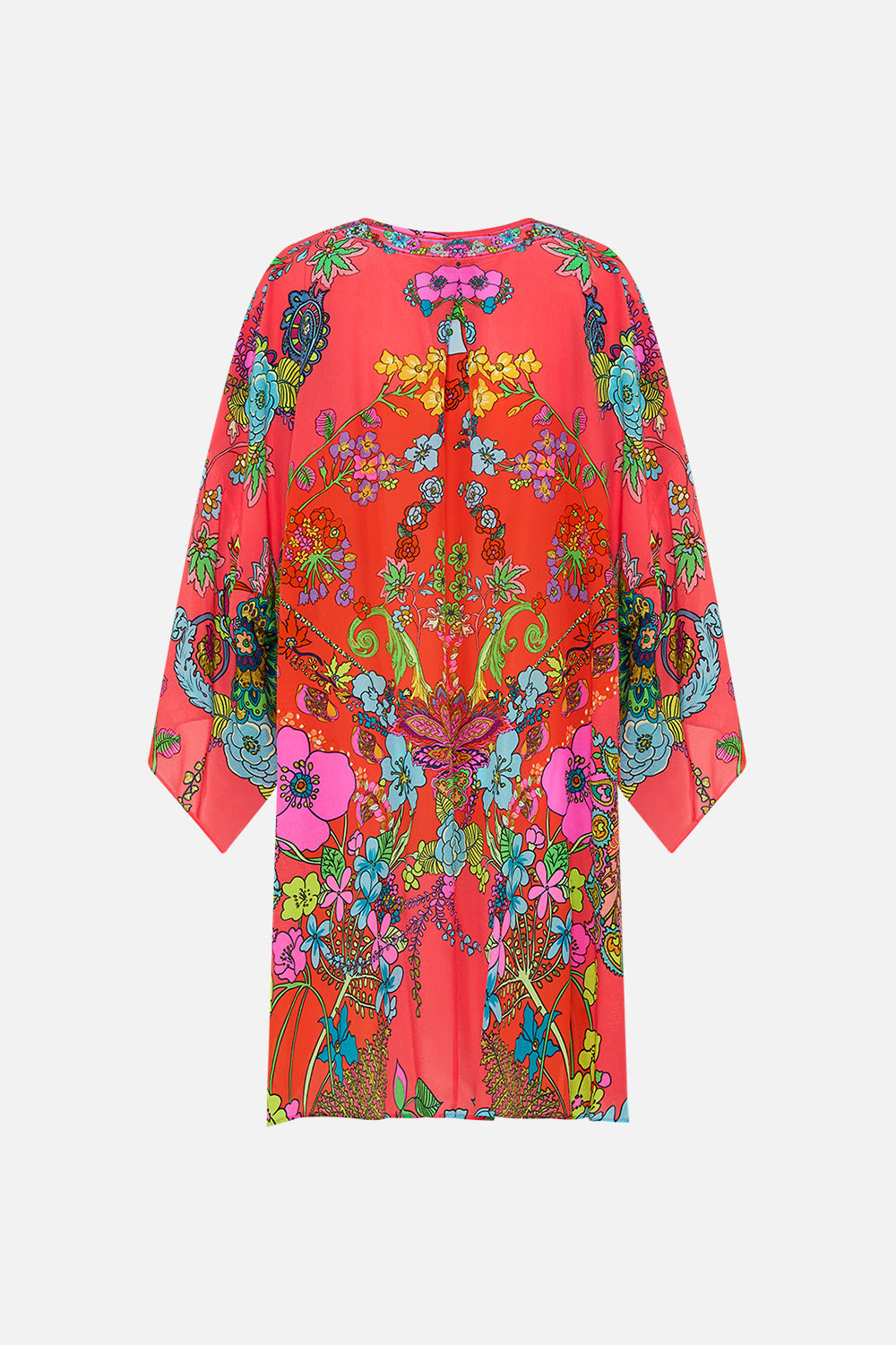 CAMILLA floral wide side high leg pant in Stitched in Time print.