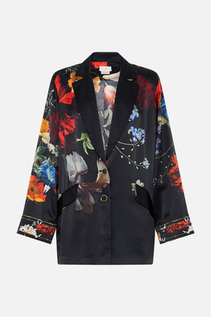 CAMILLA silk jacket in A Still Life print
