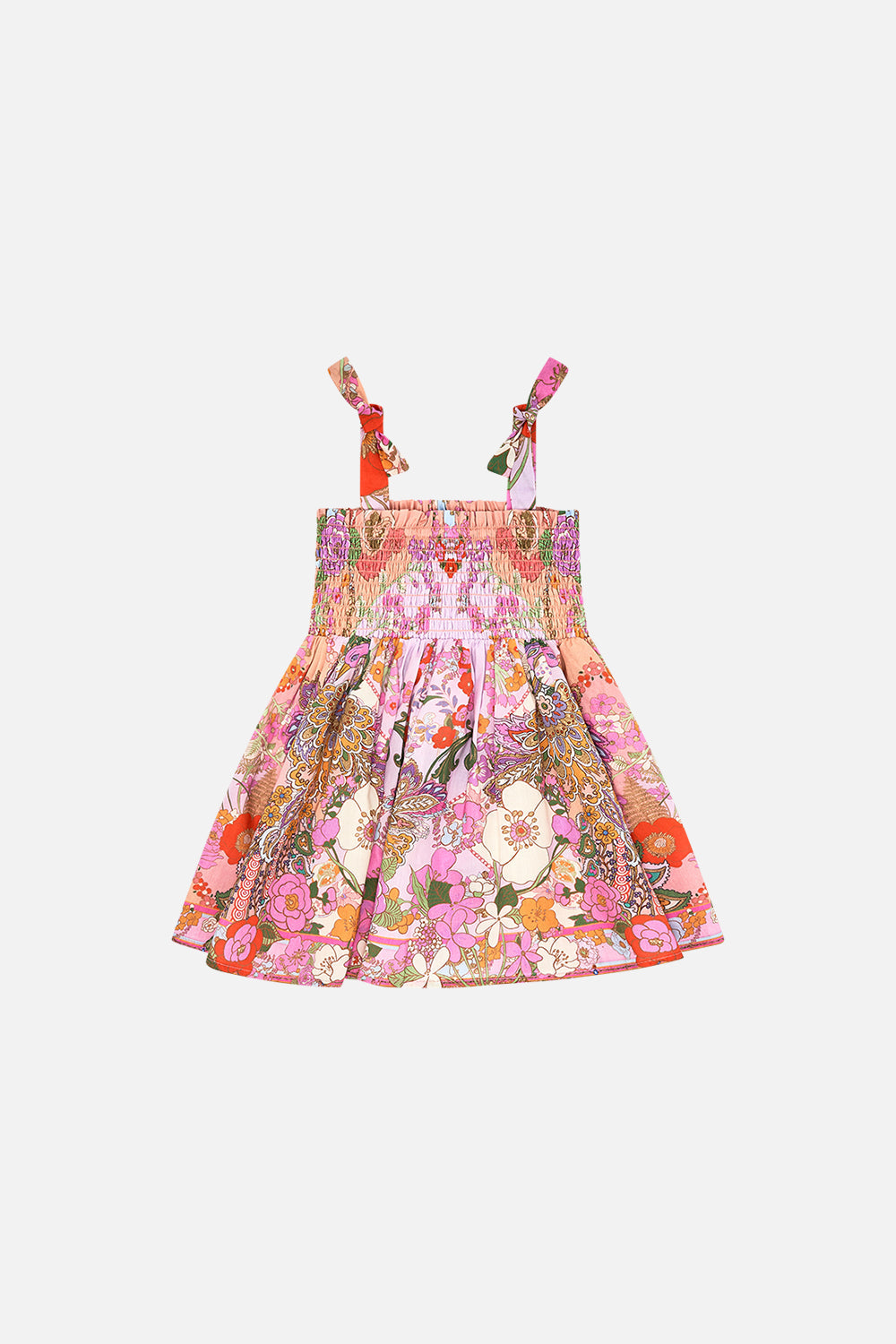 Milla by CAMILLA pink floral babies dress in Clever Clogs print