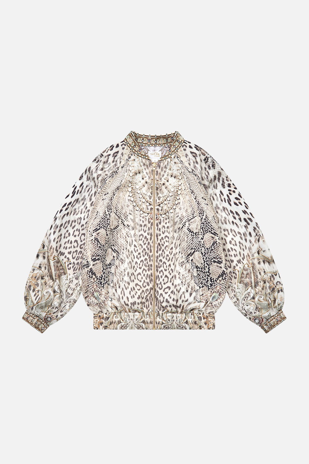 Milla By CAMILLA kids bomber jacket in Looking Glass Houses print