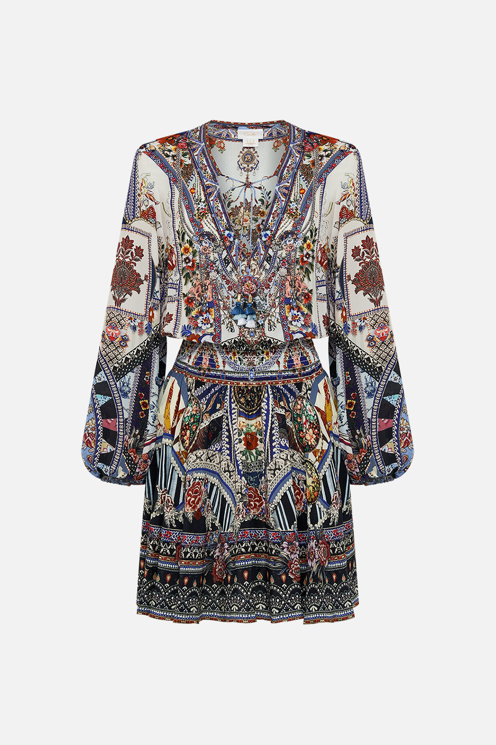 CAMILLA mini dress in My Folk Art Heart print