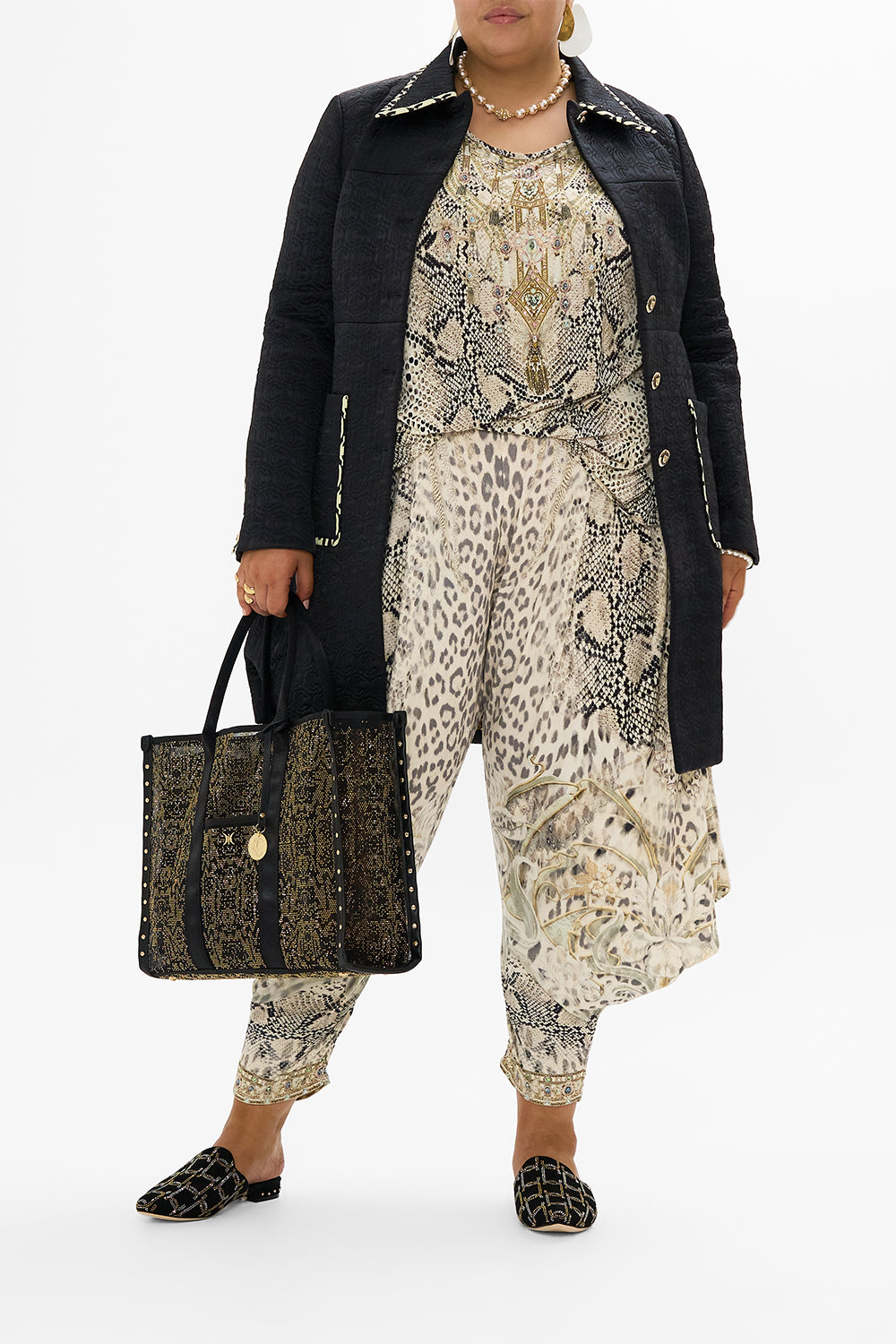 JERSEY RIB DRAPE PANT WITH POCKETS LOOKING GLASS HOUSES