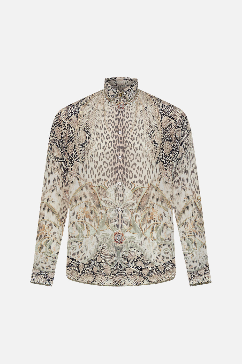 Hotel Franks by CAMILLA mens shirt in Looking Glass Houses print 