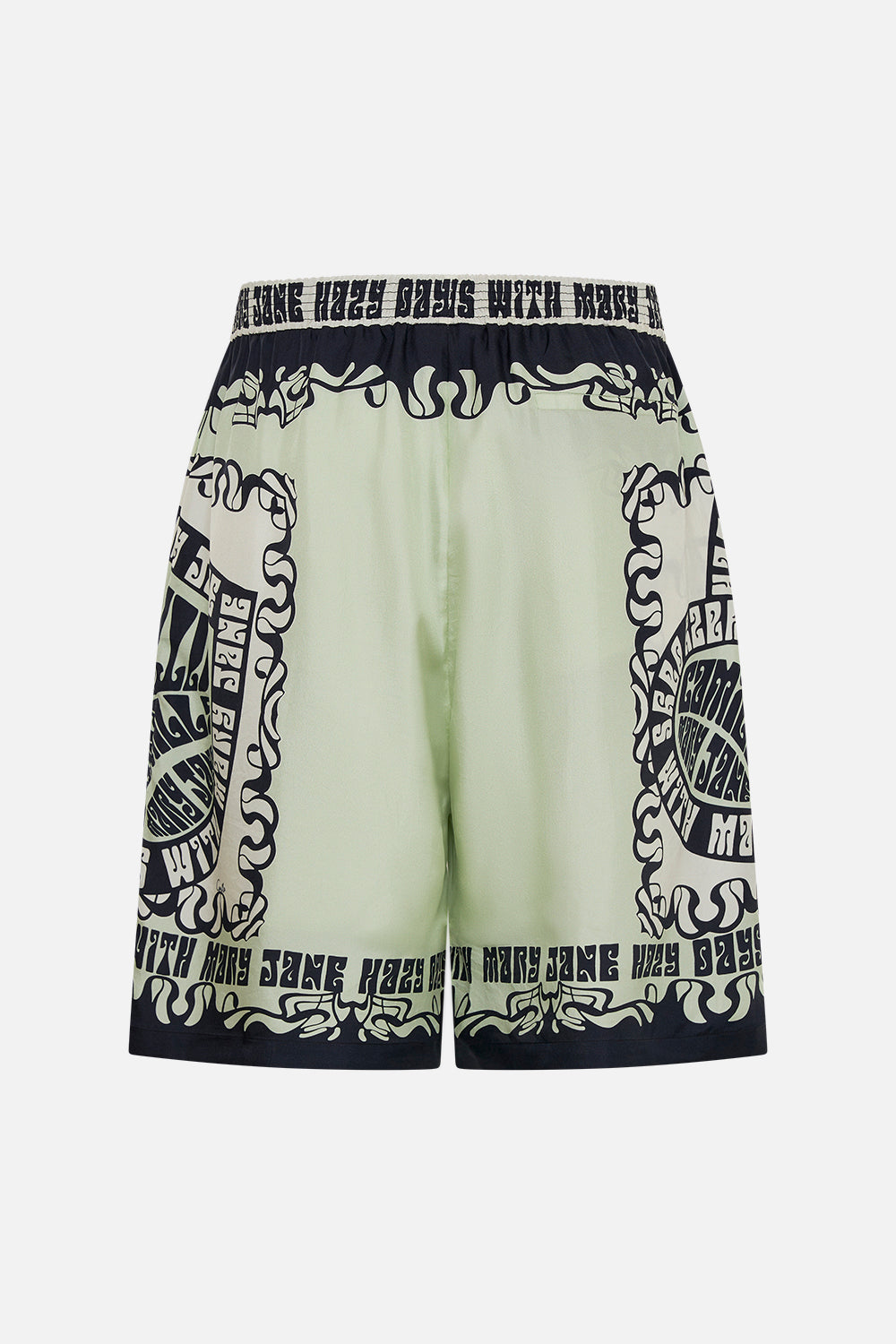 Hotel Franks by CAMILLA mens silk walk shirt in Double Dutch print