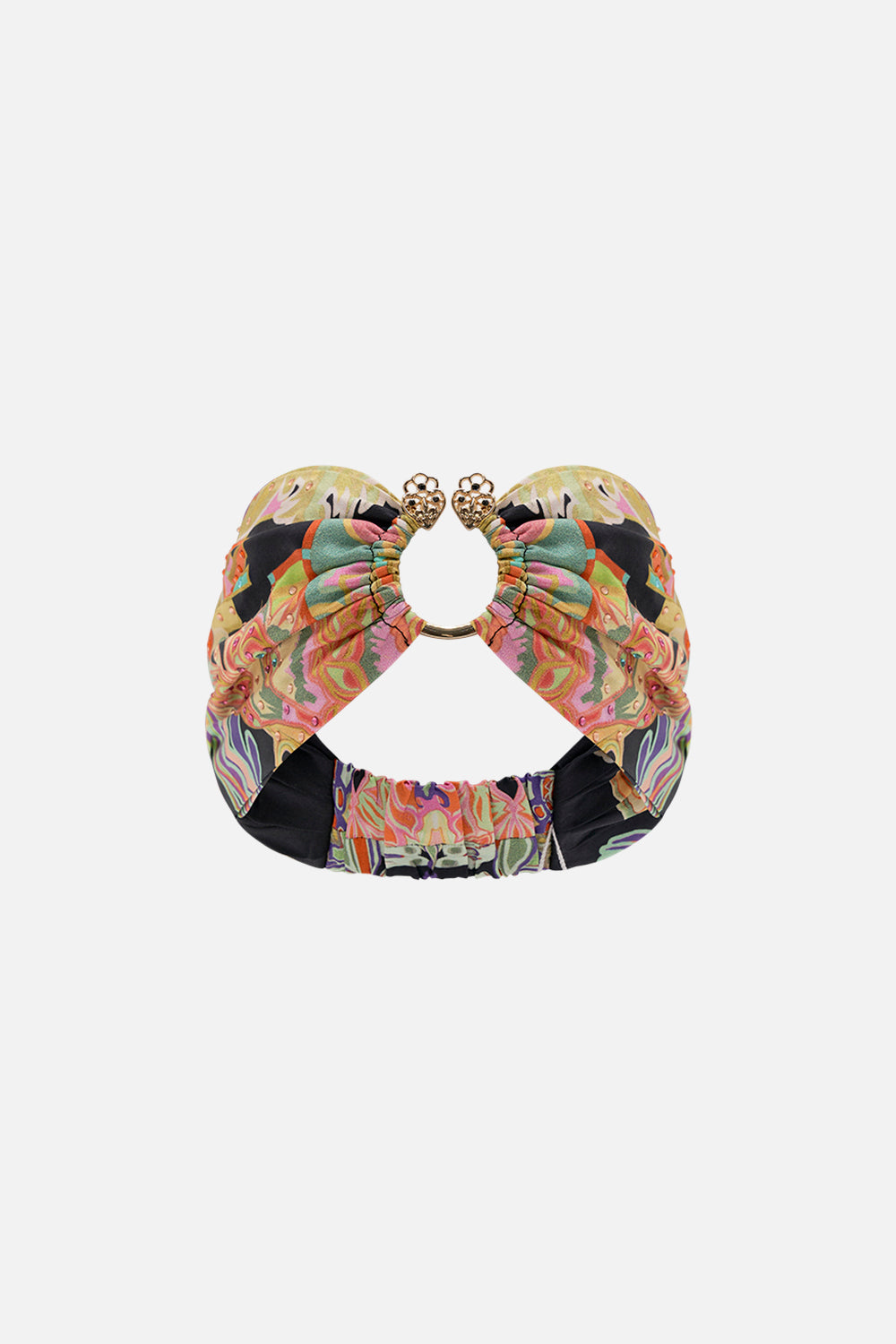 CAMILLA silk headband in Club Cinemania print