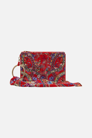 CAMILLA silk clutch in The Summer Palace print
