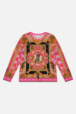 Product view of MILLA BY CAMILLA kids long sleeve top in Ciao Palazzo printed