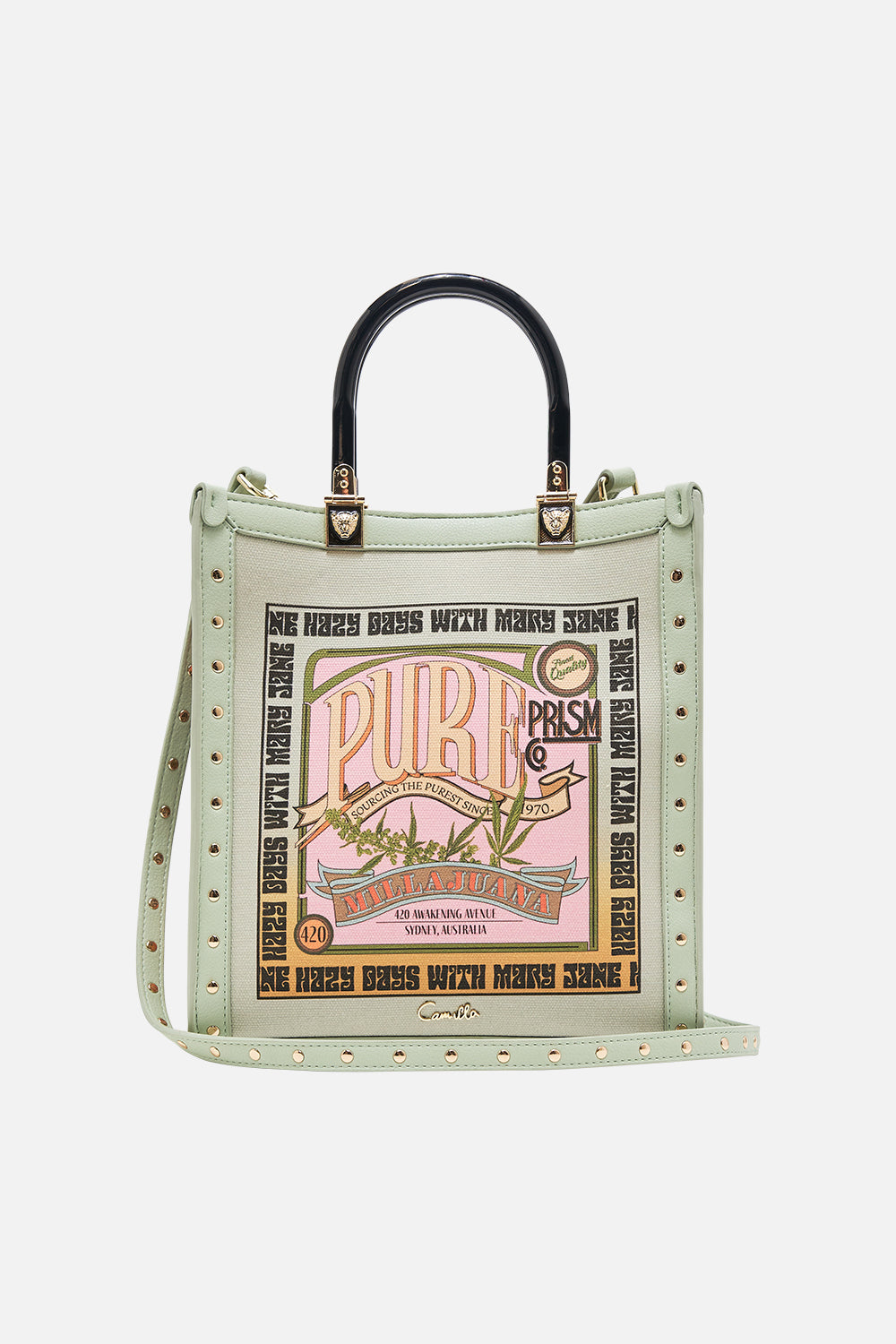 CAMILLA tote bag in Lets Chase Rainbows print