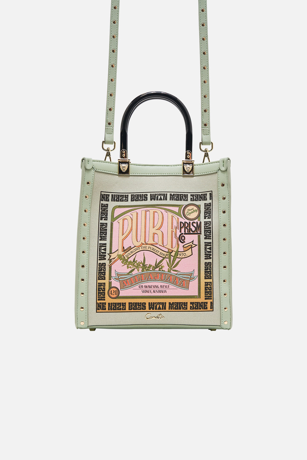 CAMILLA tote bag in Lets Chase Rainbows print