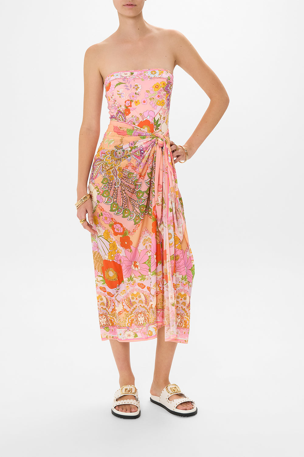 CAMILLA resortwear sarong in Clever Clogs print