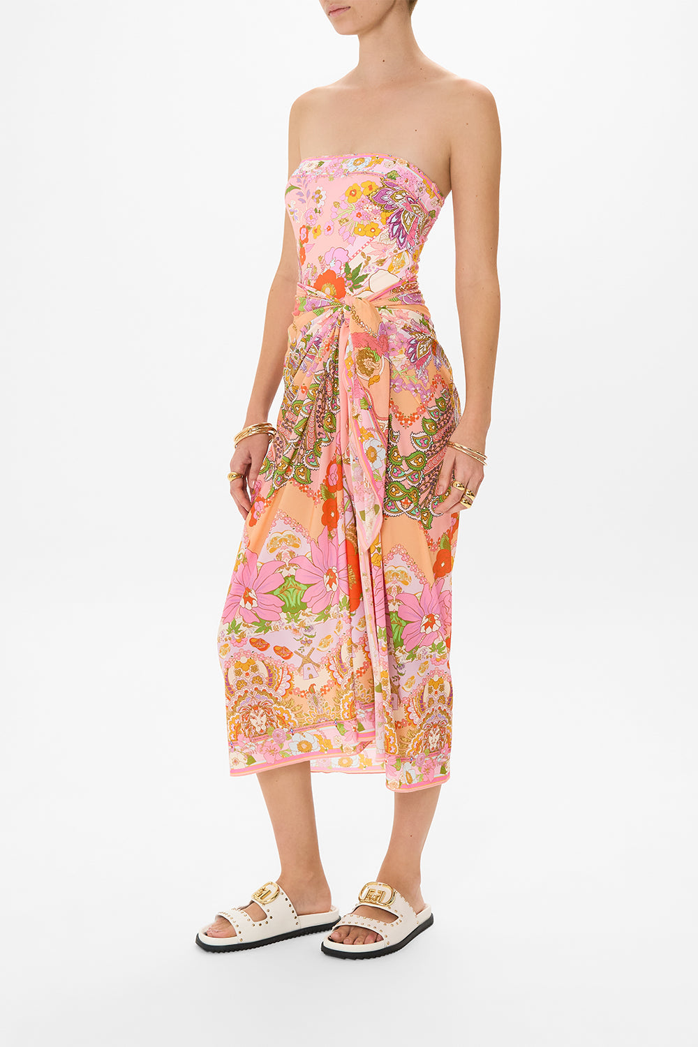 CAMILLA resortwear sarong in Clever Clogs print