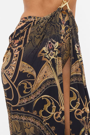 CAMILLA resortwear sarong in Nouveau Noir print