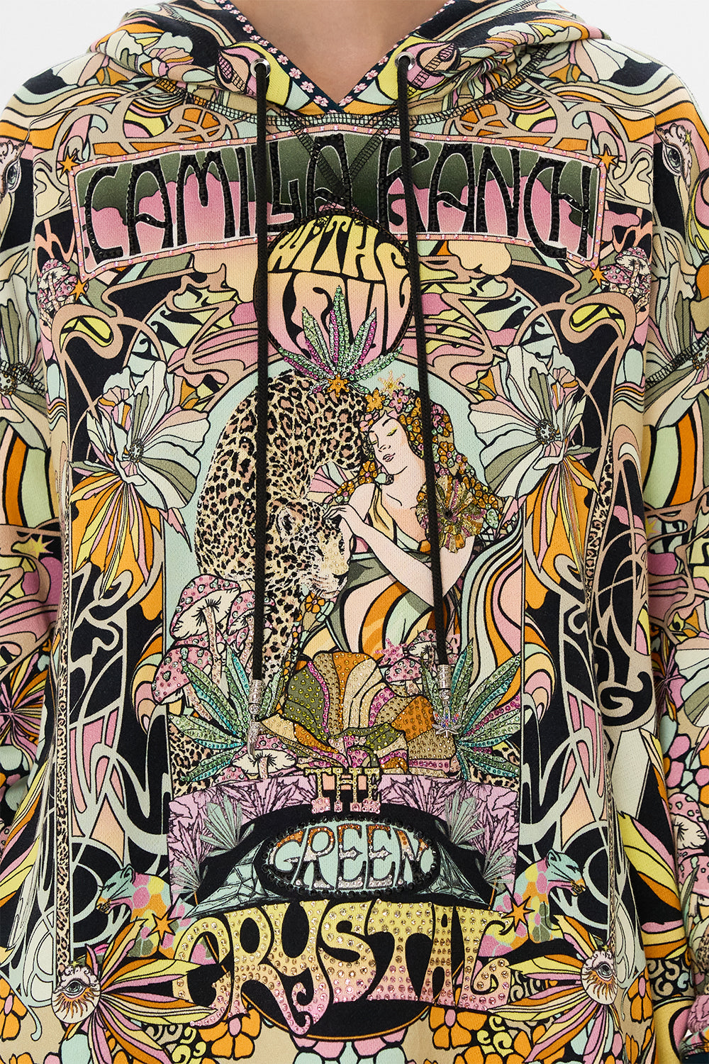 CAMILLA hoodie in Day Trippin print 